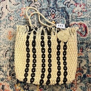 Haute Hippie Straw Bag NWT